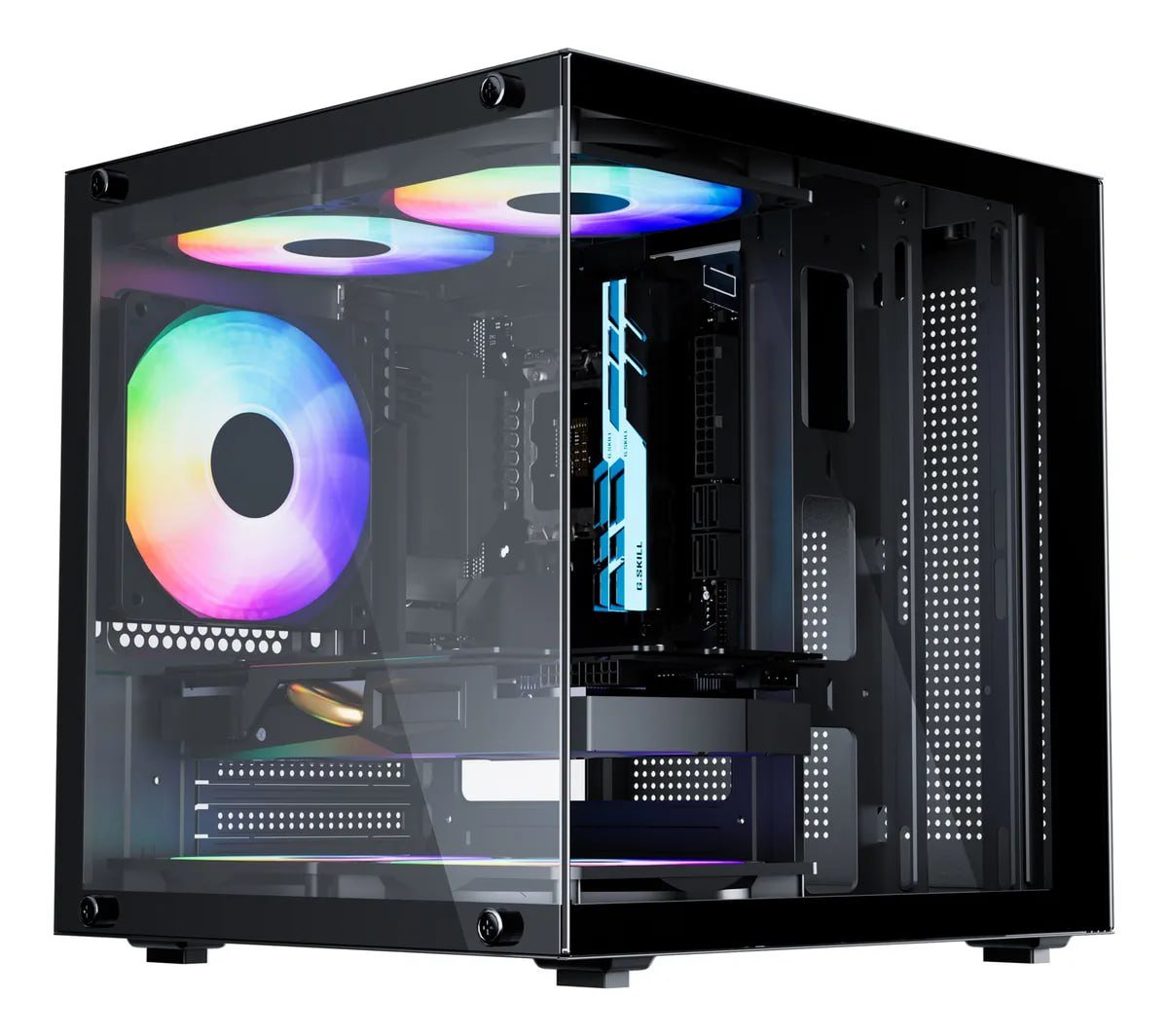 Gabinete Gamer Aquário Com 5 Fans 🖥️🎮