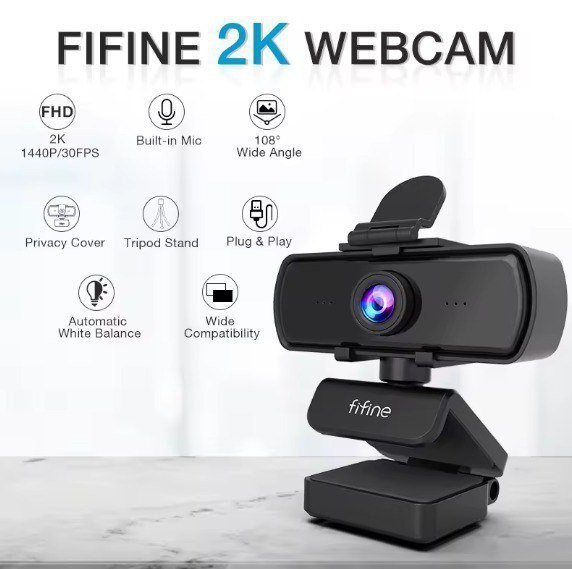 Webcam Fifine K420 1440P 🎥
