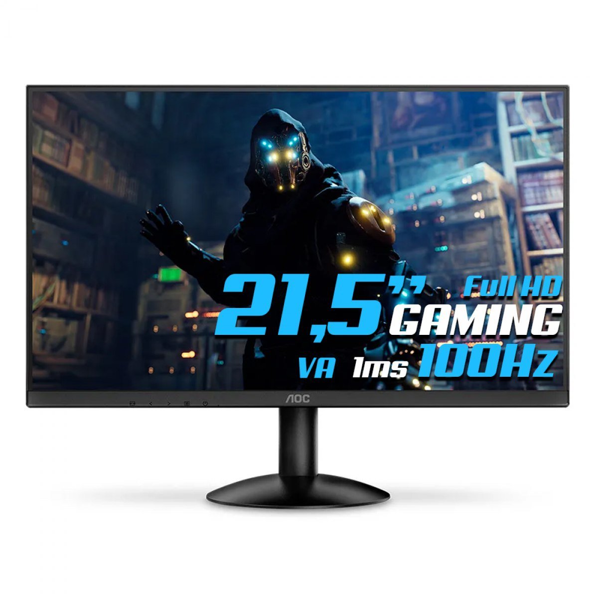 Monitor Gamer AOC 21,5 Pol, FULL HD, VA, LED, 1ms, 100Hz, HDMI, 22B30HM2 🖥️🕹️