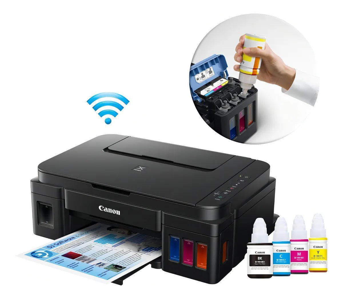 Impressora Multi-Funcional com Tanque de Tinta Wi-Fi Canon Pixma G3110 🖨️
