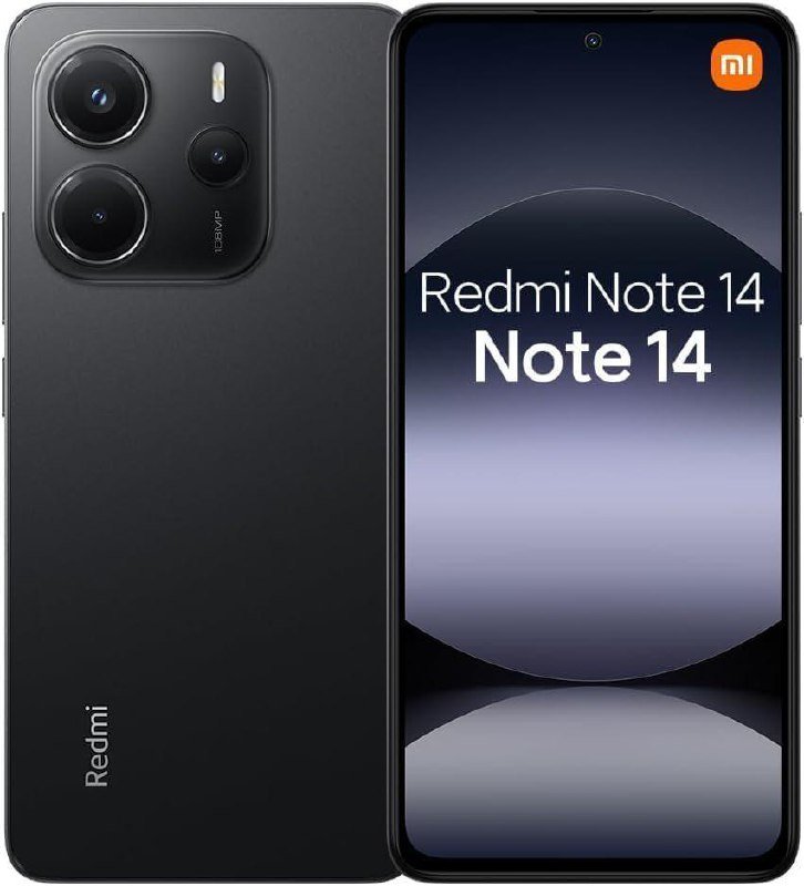 Smartphone Xiaomi Redmi Note 14 4G Midnight Black (Preto) 8GB RAM 256GB ROM 📱