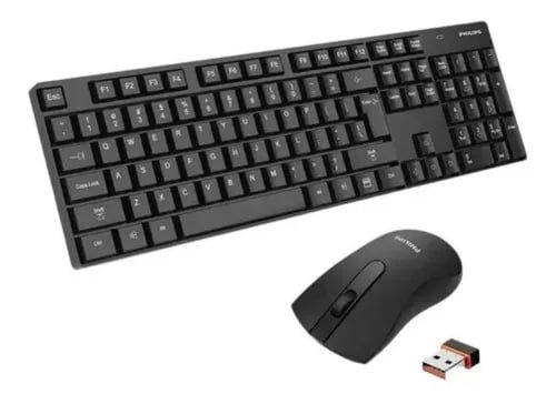 Teclado E Mouse Philips Wireless Modelo C501 Abnt2 ⌨️🖱️