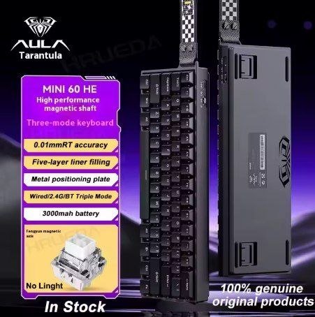 TECLADO MAGNÉTICO AULA MINI HE60, 8K Hz 🛒🎮