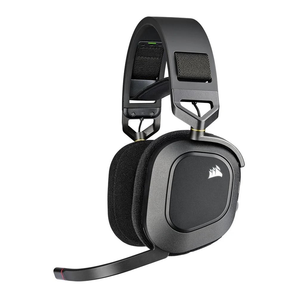 Headset Gamer Sem Fio Corsair HS80 Premium, RGB, Surround, Dolby Atmos, Wireless, Drivers 50mm, Preto 🕹️🎧