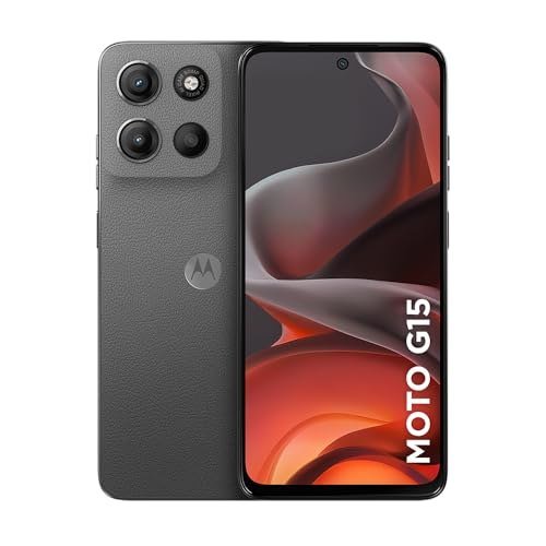 Smartphone Motorola Moto g15 - 256GB 12GB (4GB RAM+8GB Ram Boost) e Câmera 50MP com AI e Night Vision, Bateria de 5200 mAh, Tela FHD+ 6.7" com Superbrilho, NFC - Grafite 📱✨