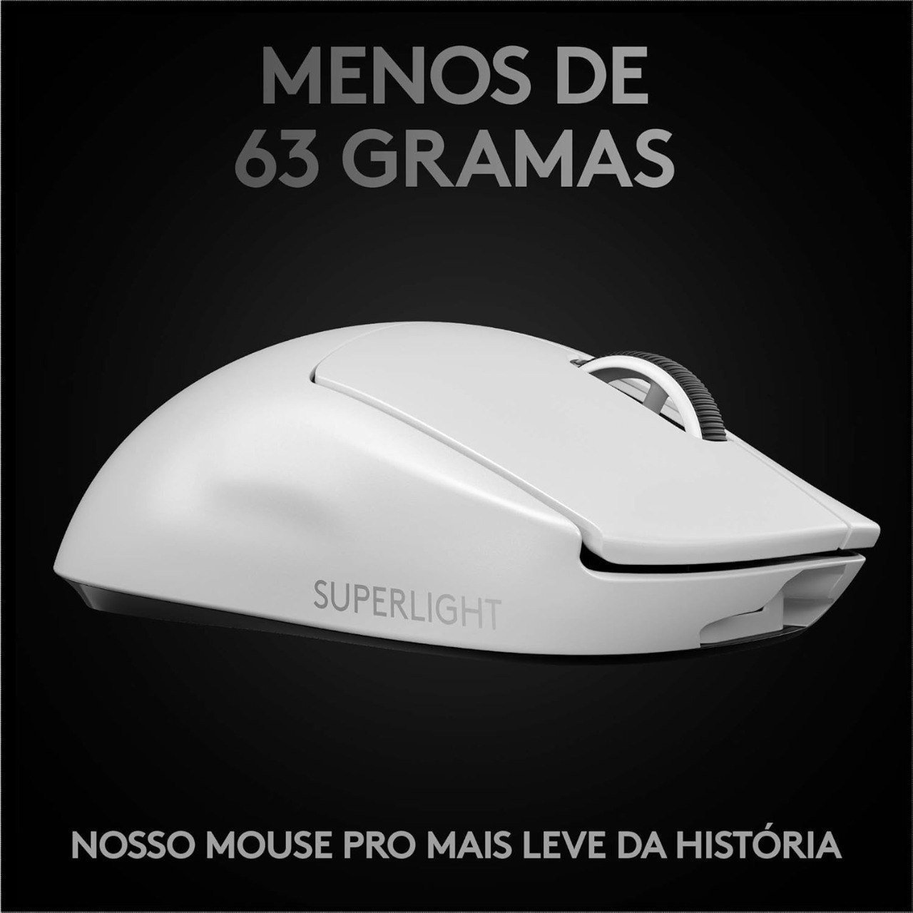 Mouse Sem Fio Logitech G PRO X Superlight - BRANCO 🖱️⚪