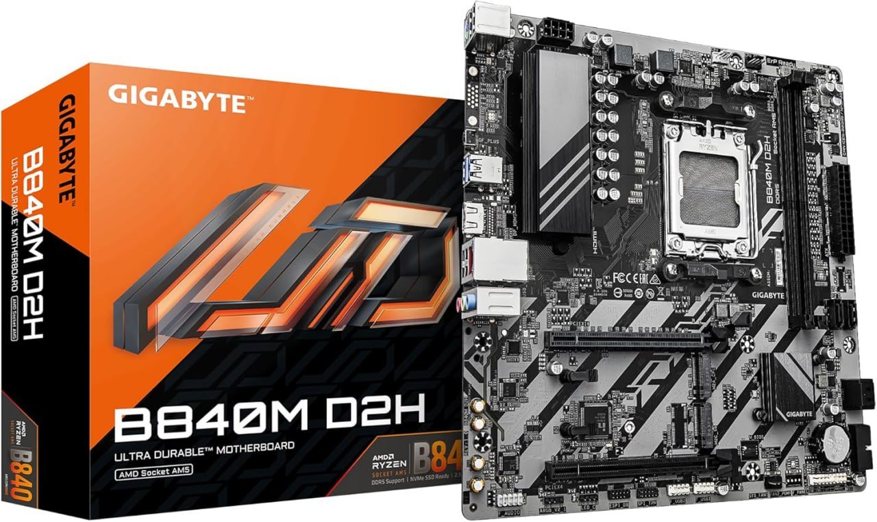 Placa Mãe Gigabyte B840M D2H (AM5/2xDDR5/HDMI/USB 3.2/M.2) 🖥️