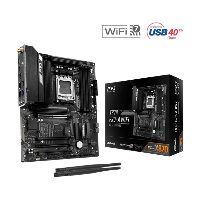 Placa Mãe Asrock X870 Pro-a Wifi Am5, Ddr5, Pcie 5.0 🖥️