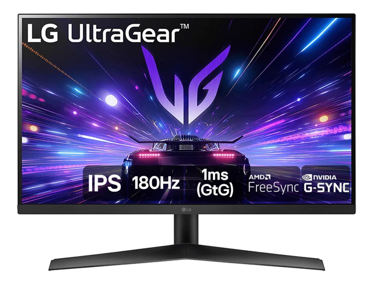 Monitor Gamer LG UltraGear 27” IPS, 180Hz, 1ms (GtG), NVIDIA G-SYNC, AMD FreeSync, HDR10, sRGB 99% - 27GS60F-B 🖥️🎮