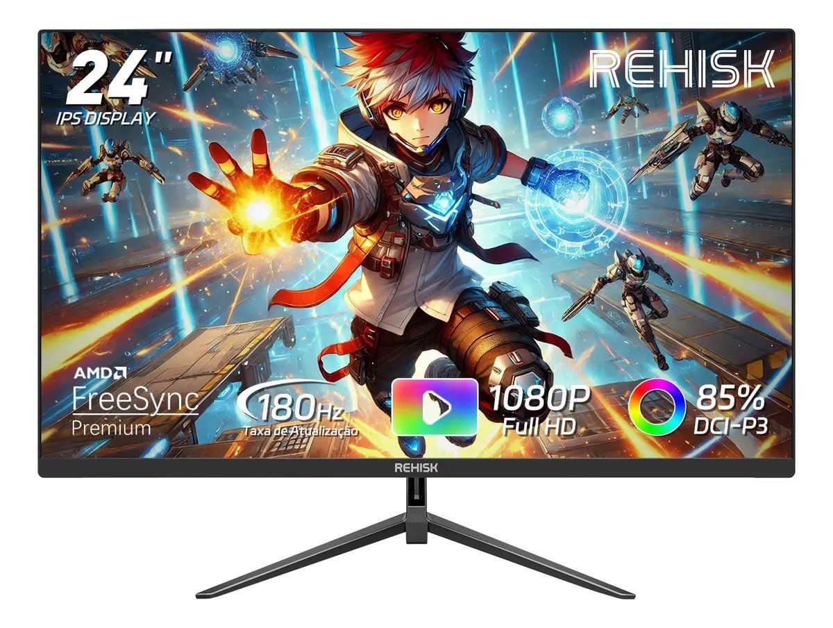 Monitor Gamer 24'' Ips Full Hd 180hz 1ms Hdmi Freesync 🖥️🎮