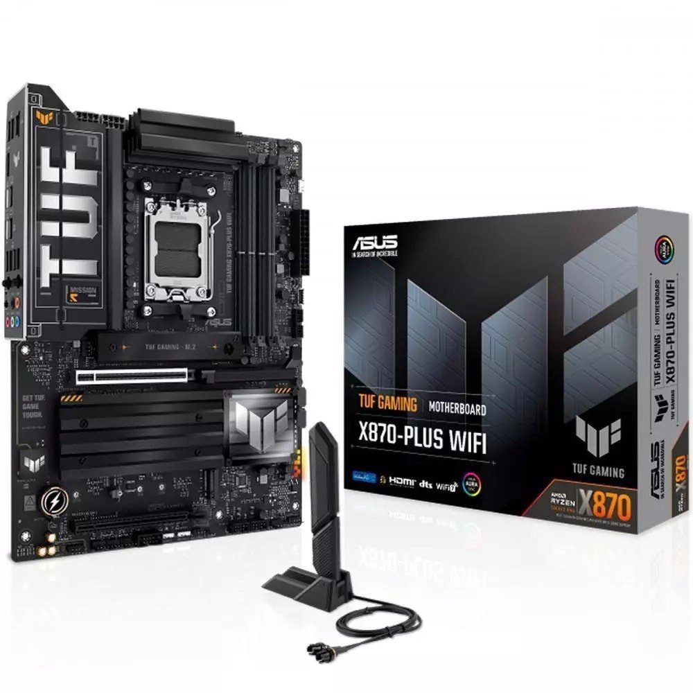 Placa Mãe Asus TUF Gaming Para AMD AM5 X870 Plus Wifi 4xDDR5 🛒