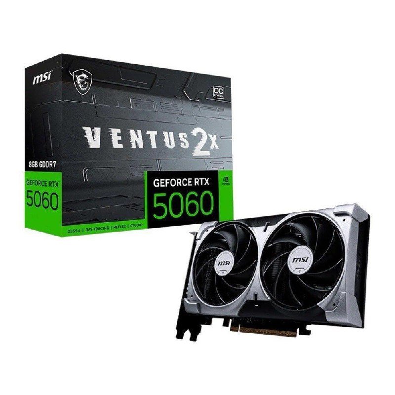 Placa de Vídeo MSI NVIDIA GeForce RTX 5060 VENTUS 2X OC, 8GB 🖥️🎮