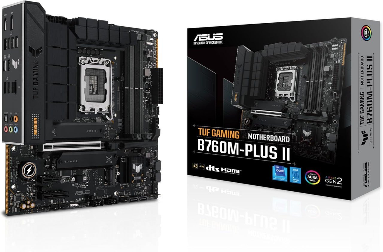 Placa Mãe Asus TUF GAMING B760M-PLUS II LGA 1700/4xDDR5 🖥️🎮