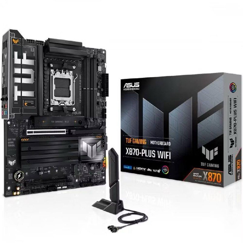 Placa-mãe ASUS TUF X870 PLUS WIFI (AM5) ATX PCI-E 5.0 🖥️🔌