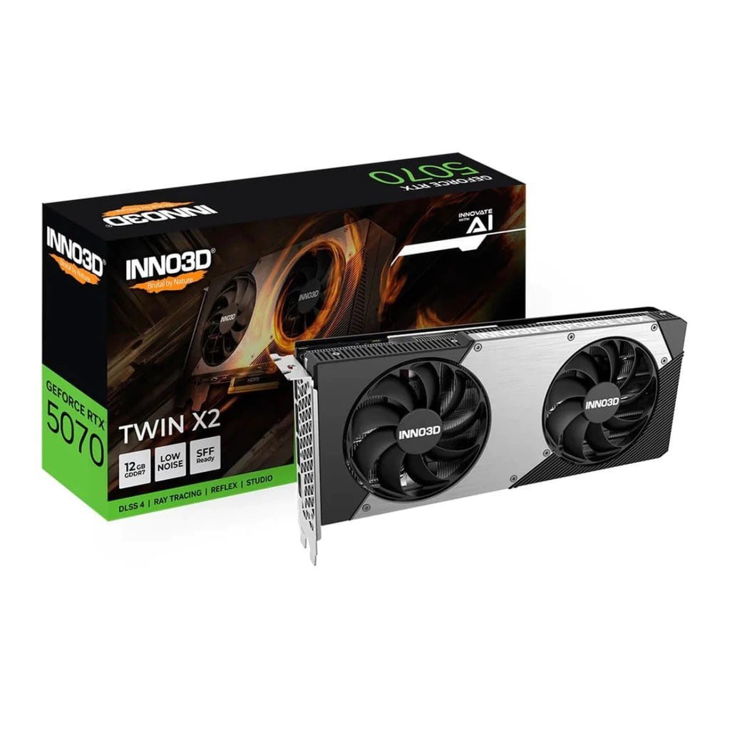 PLACA DE VÍDEO 5070 12GB GDDDR7 192BITS INNO3D TWIN X2 OC 🖥️🎮