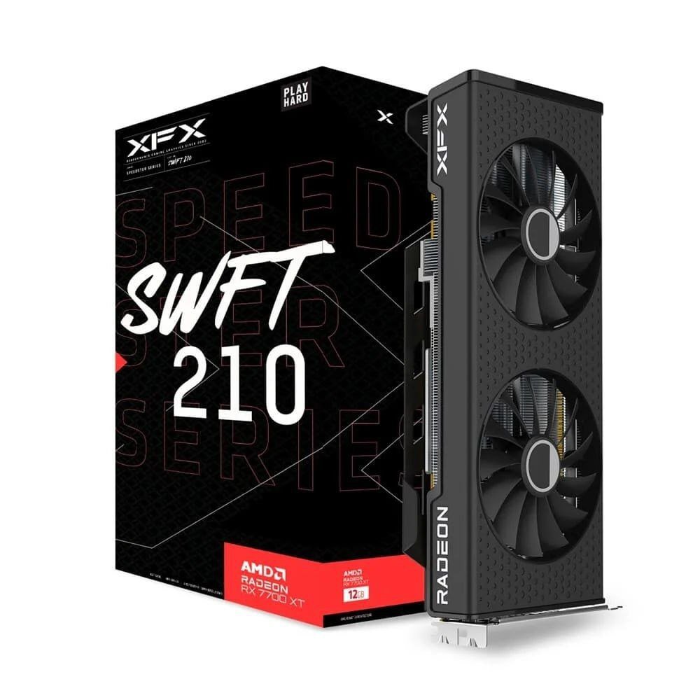 Placa de Vídeo XFX RX 7700XT SPEEDSTER SWFT210 12GB 🖥️🎮