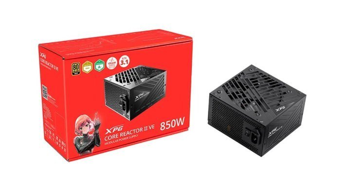 Fonte XPG Core Reactor II VE, 850W, 80 Plus Gold, Modular, PFC Ativo 🛒