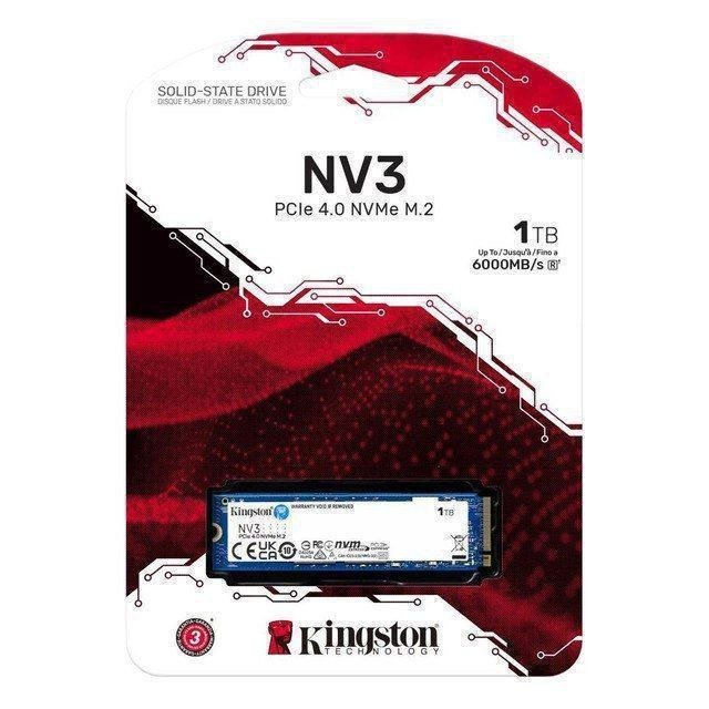 SSD KINGSTON NV3 1TB - Leitura 6000MB/s 🛒💻