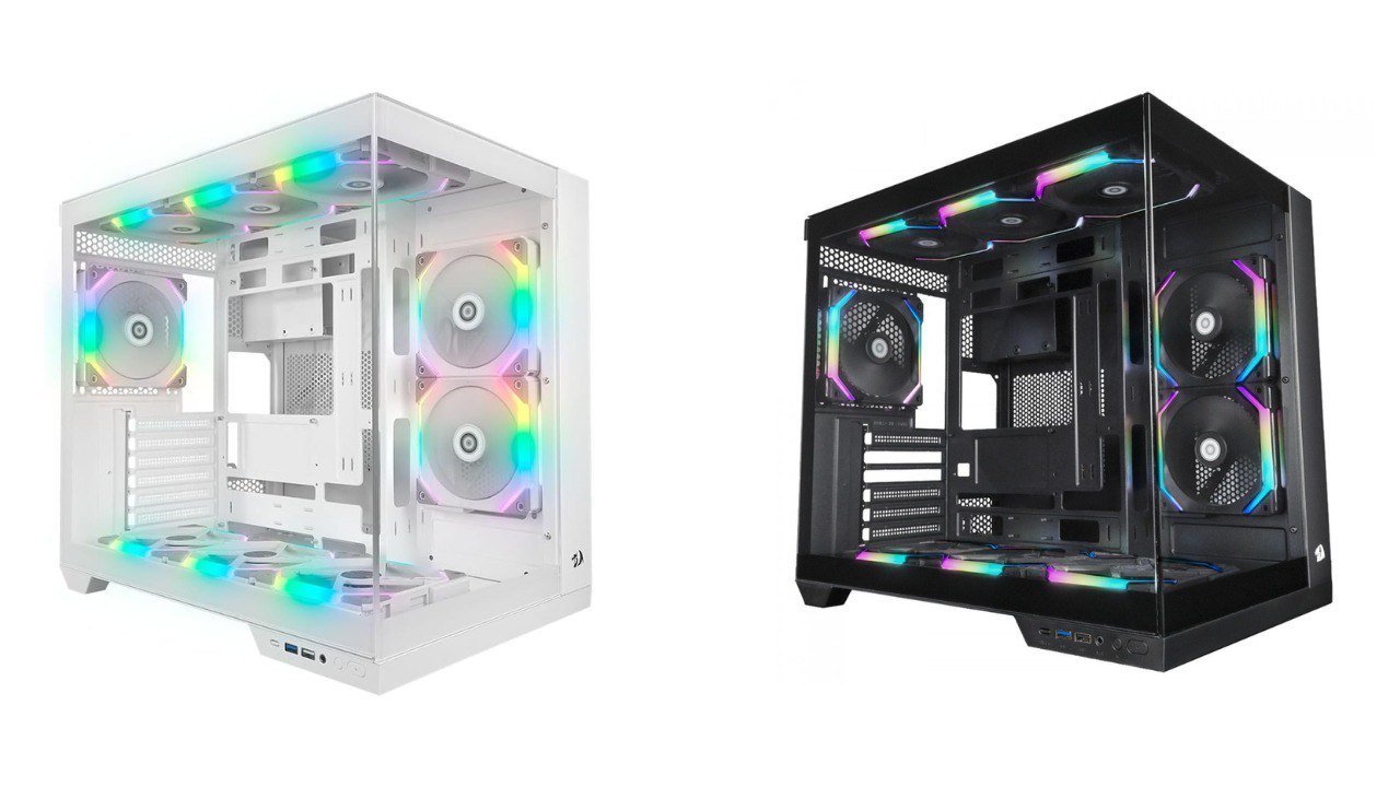 Gabinete Gamer Redragon Wideload Pro - Mid Tower, USB 3.0+2.0, Aquário, Vidro Panorâmico Sem fans 🎮🖥️