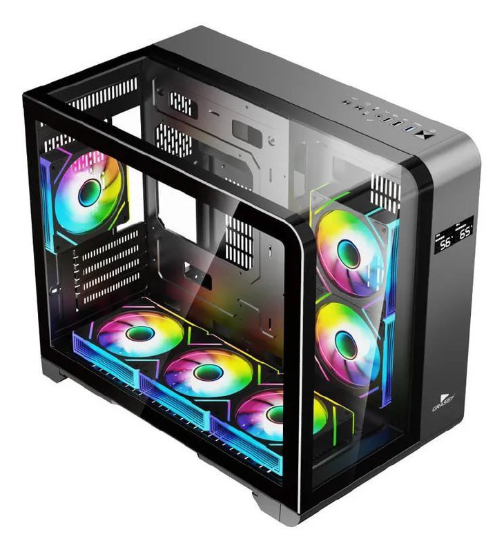Gabinete Gamer Vidro Temperado Black M-atx/itx Com 3 Fans 🖥️🎮