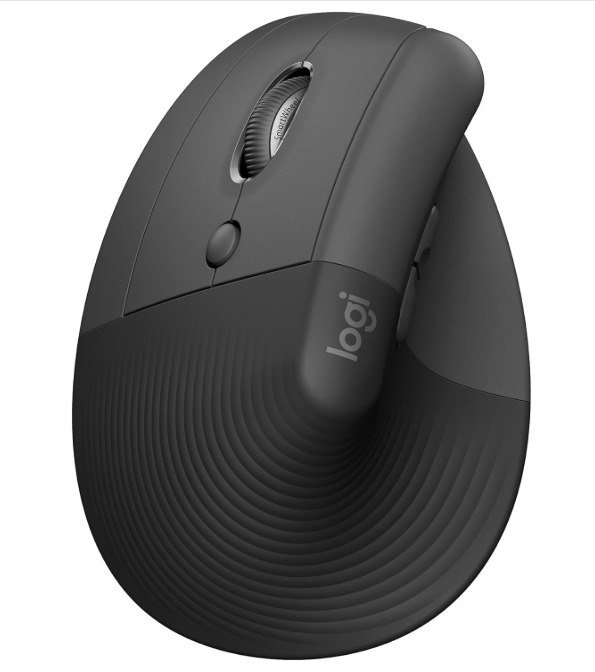 Logitech Mouse Sem Fio Lift Left Grafite 🖱️