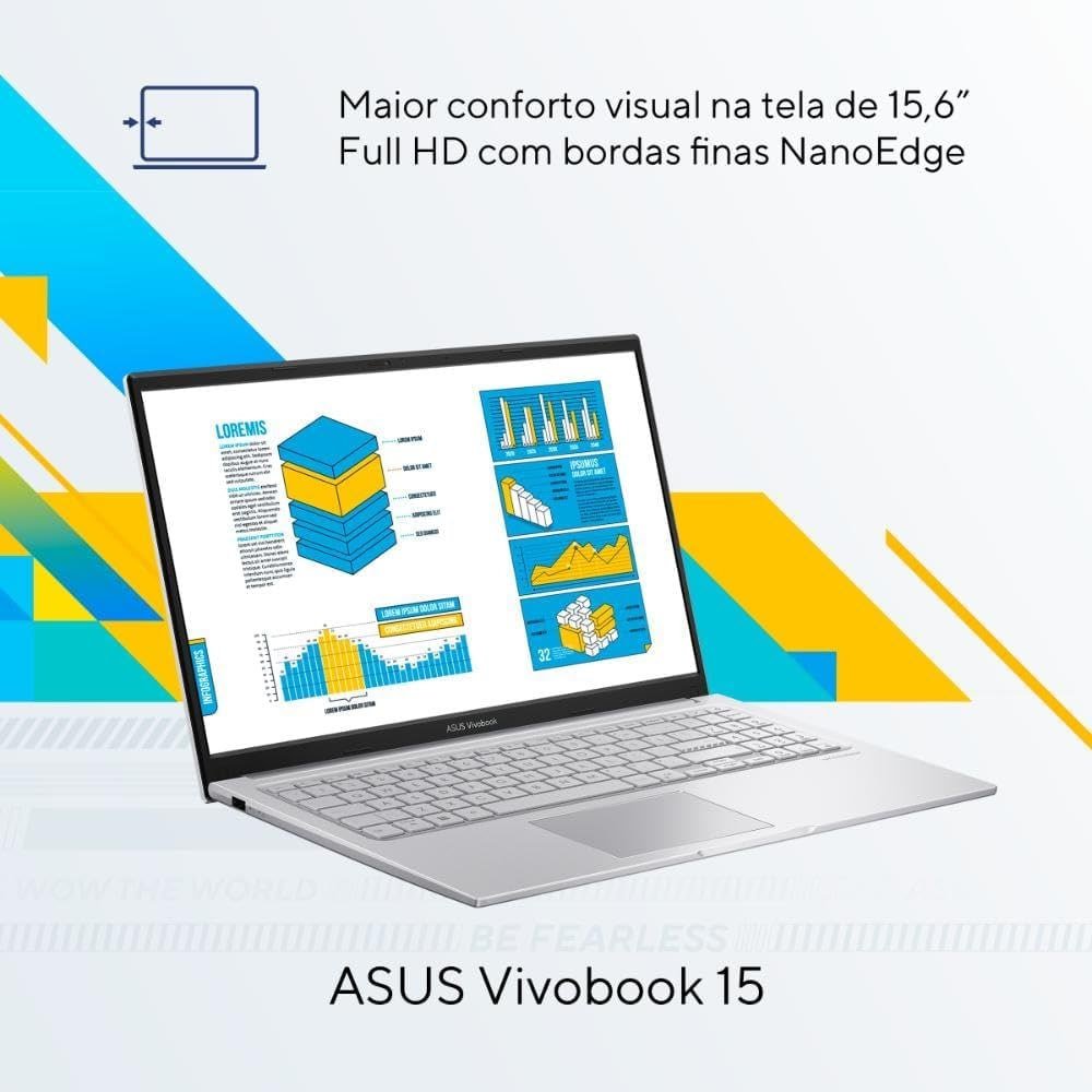 Notebook ASUS Vivobook 15 X1504VA Intel Core i5 1334U 16Gb Ram 1TB SSD Linux KeepOS Intel Iris Xe Tela 15,6" LED FHD 💻🛒