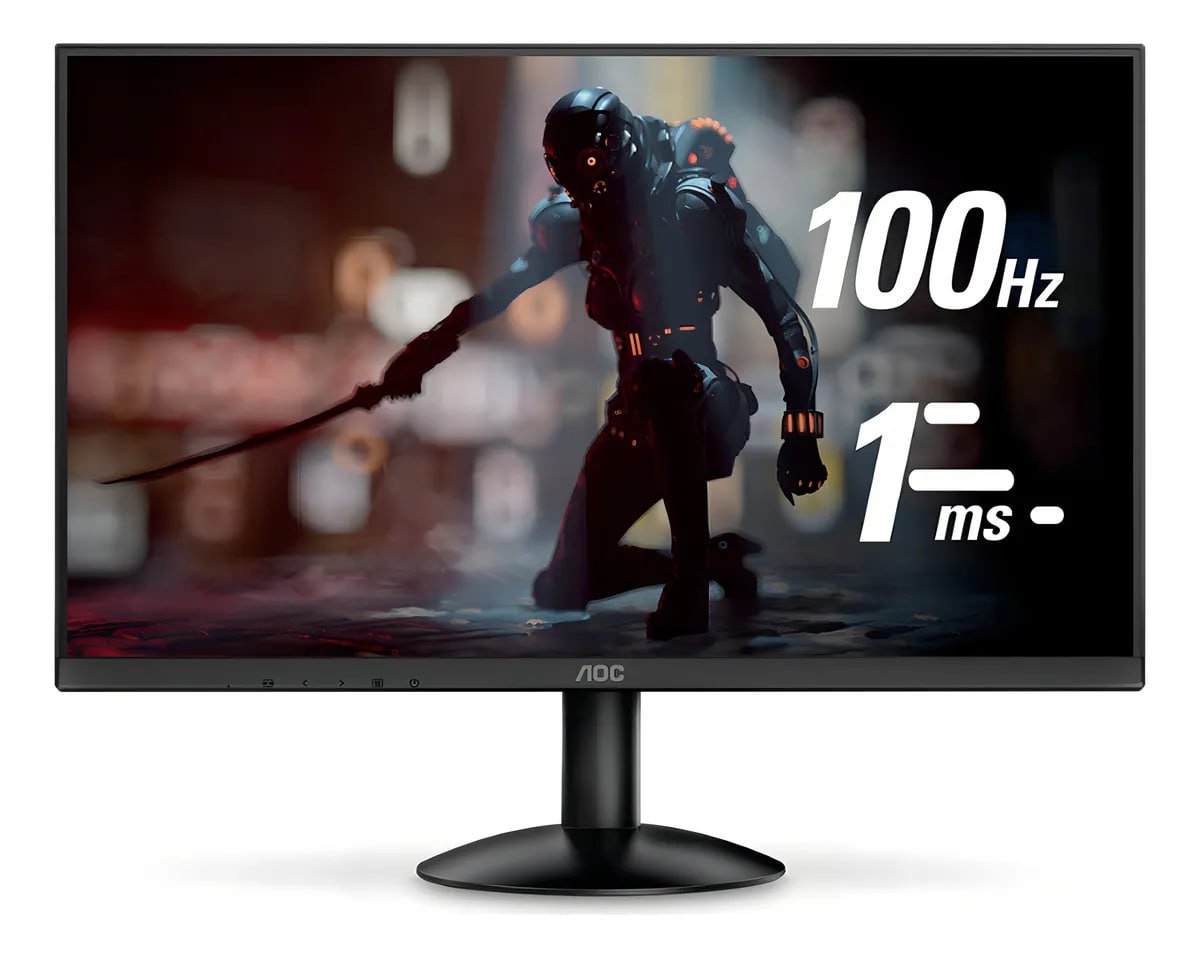 Monitor Aoc 23,8 Led Full-hd, 100hz, 1ms, Vesa 24b30hm 🖥️