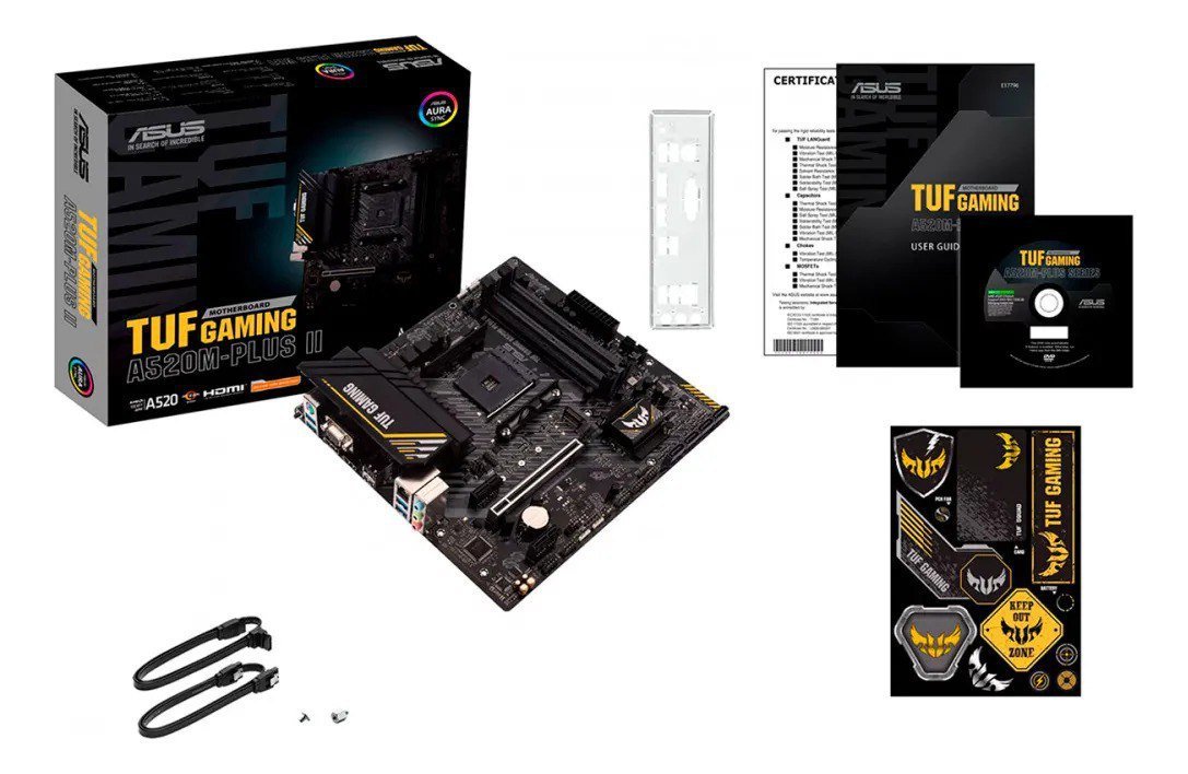 Placa Mãe Asus Tuf Gaming A520m-plus 🛒💻