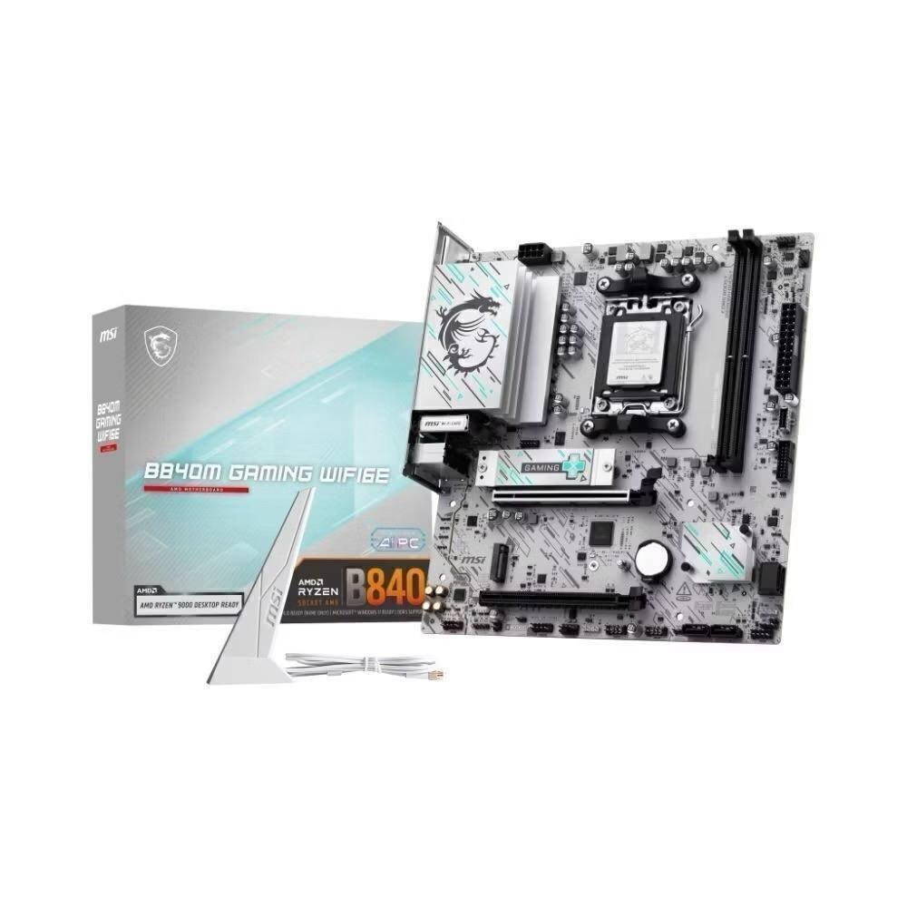 Placa Mãe MSI B840M Gaming WIFI6E AM5 DDR5 mATX M.2 NVMe  