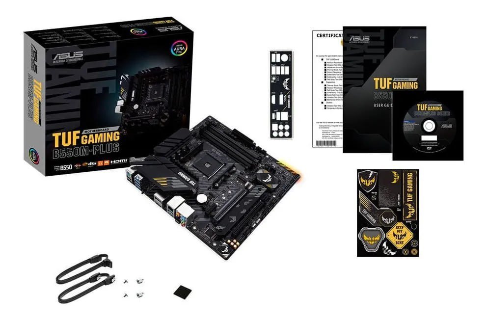 Placa-mãe Asus P/amd Am4 B550m-plus Tuf Gaming 4xddr4 Matx