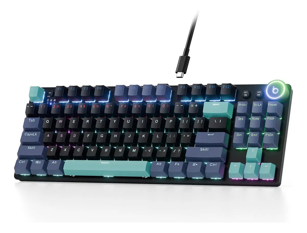 Teclado Mecânico Gamer RGB, Tri-Mode Bluetooth, 2.4G e cabo Tipo-C 🎮⌨️
