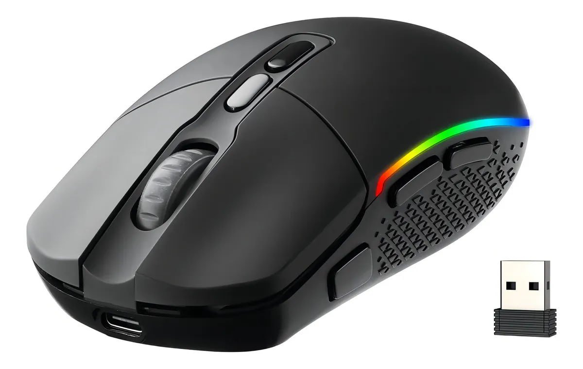 Mouse Gamer Sem Fio Redragon Invader Pro, RGB, 10000 DPI, 8 Botões, Wireless 🖱️🎮
