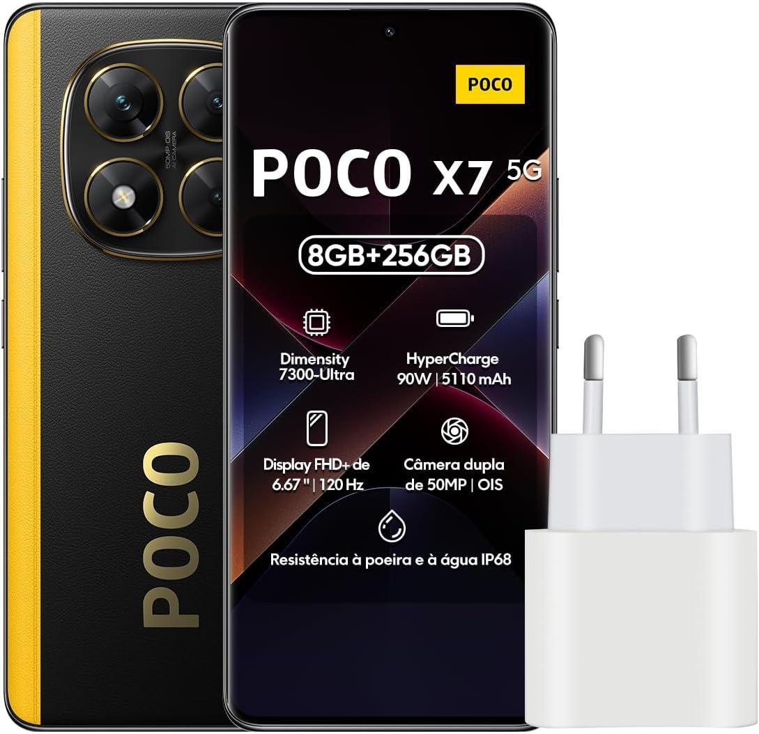 XIAOMI POCO X7 256GB 5G + CARREGADOR 🛒📱