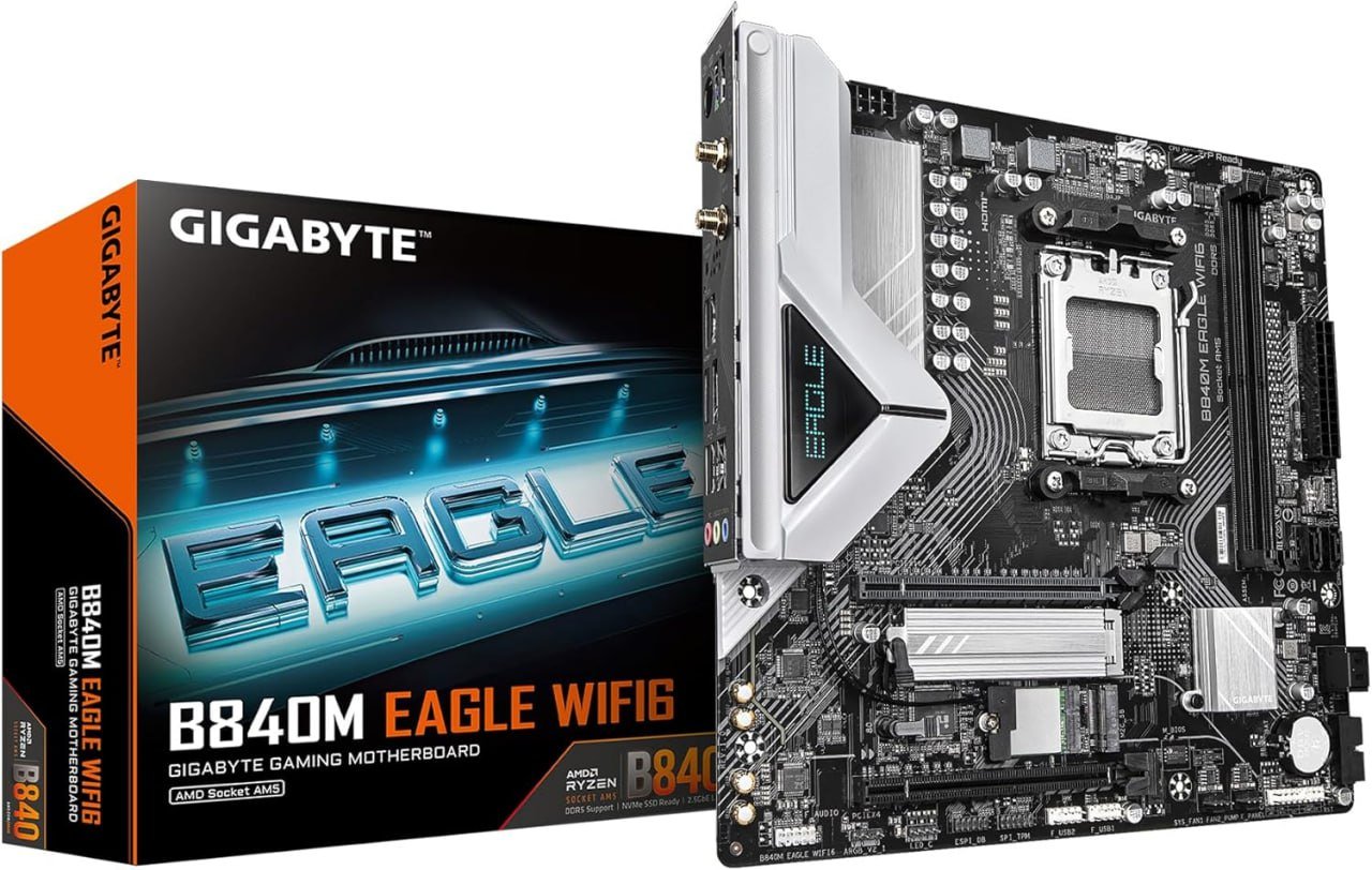 GIGABYTE B840M Eagle WIFI6 AMD Socket AM5, M-ATX, DDR5 🖥️🛒