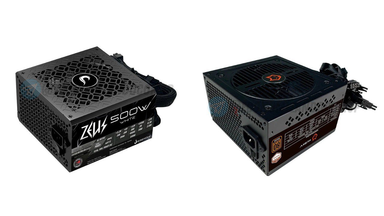 Fonte Gamer Rise Mode Zeus, 500W, PFC Ativo, Preto 🖥️⚡